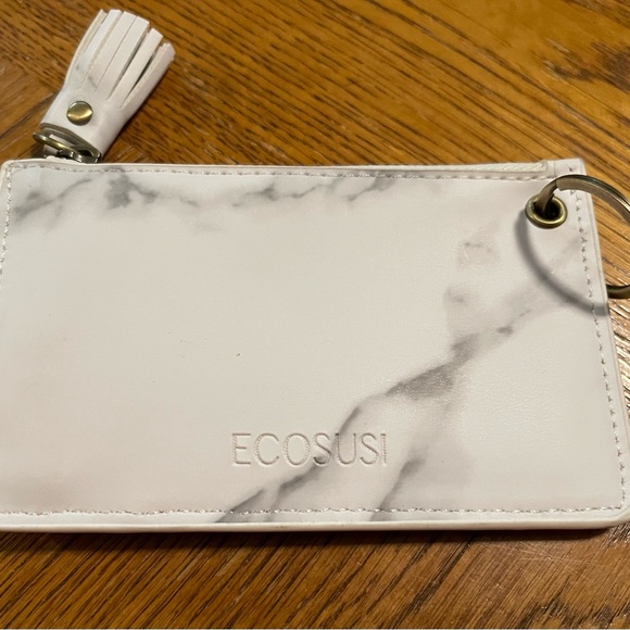 ECOSUSI Key and Card Holder Wallet White Gray - Picture 3 of 7